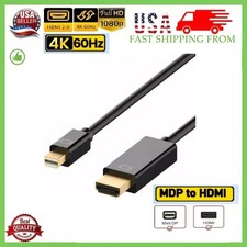 Mini Display Port DP Thunderbolt to HDMI Cable Adapter HD 4K for MacBook Surface