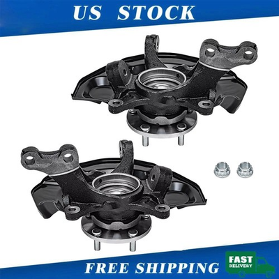 #ad #ad 2x Front Wheel Hub Bearing Steering Knuckle Assembly for Toyota Sienna 2004 2010 $152.99