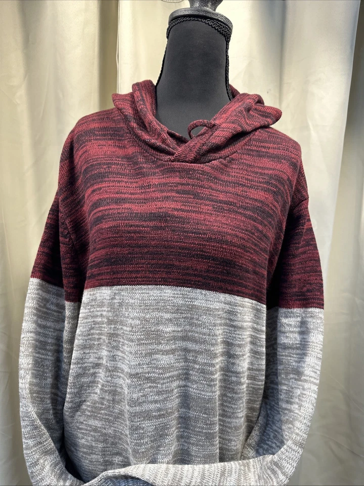 Camisa de manga larga American Rag para hombre 2 tonos con capucha talla XXL NUEVA CON ETIQUETAS nueva con etiquetas roja Foto 2 de 4