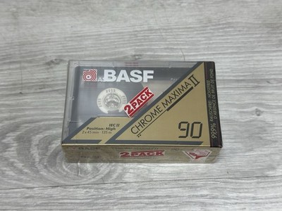 2x BASF Chrome Maxima II 90 Kassette Vintage