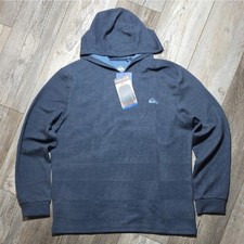 Quiksilver  Men's Textured Pullover Hooded Moisture Wicking Longsleeve NWT LG