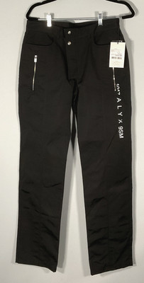 1017 ALYX 9SM Men's Size 40 US 50 IT Black Logo Trousers NWT