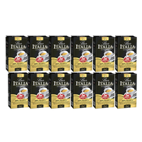Saquella Espresso Bar Italia 100% Arabica, 250G Gemahlen, 12Er Pack