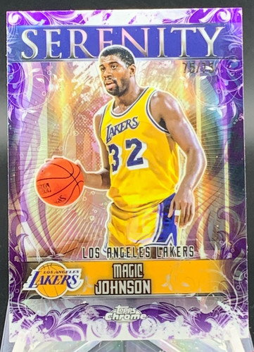 2025 Topps Chrome Magic Johnson Refractors Purple (RAW)