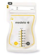 Medela Easy Pour Disposable Breast Milk Storage Bags, 7oz/210ml, 200ct
