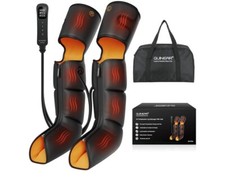 NEW 3-in-1 Leg Massager Heat Air Compression Foot Calf Thigh Circulation