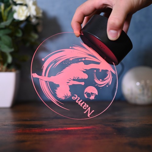 Personalisierte Fußball Geschenk Idee für Fußballer Kinder als Nachtlicht - Bild 5 von 9