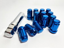 Fit Jeep Wrangler 1987-2017 Spline Tuner Lug Nut Conical Seat 12-20 Blue 23pc