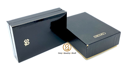 Seiko Quartz E-BM50 watch box vintage scatola case