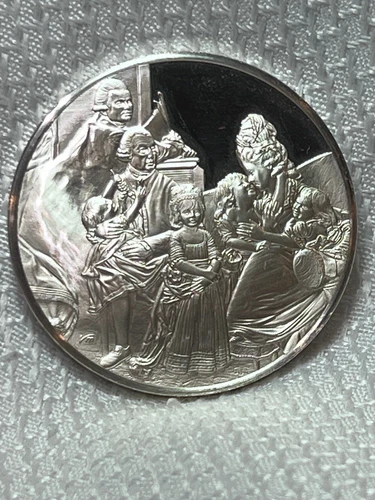 1975 FM Sterling Silver 31.06 G Proof The Copley Family John Singleton Copley
