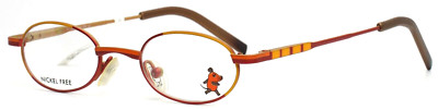 DIE MAUS M19 44 Red Yellow Unisex Kids Oval Full Rim Eyeglasses 38-18-140 B:24