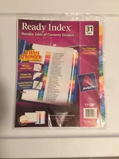 Avery 11129 Ready Index Table Of Contents Multi Color Dividers 1-31 Tabs