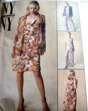  LOVELY VTG JACKET, DRESS,TOP,  PANTS Sewing Pattern 10-12-14 / 32.5- 34-36