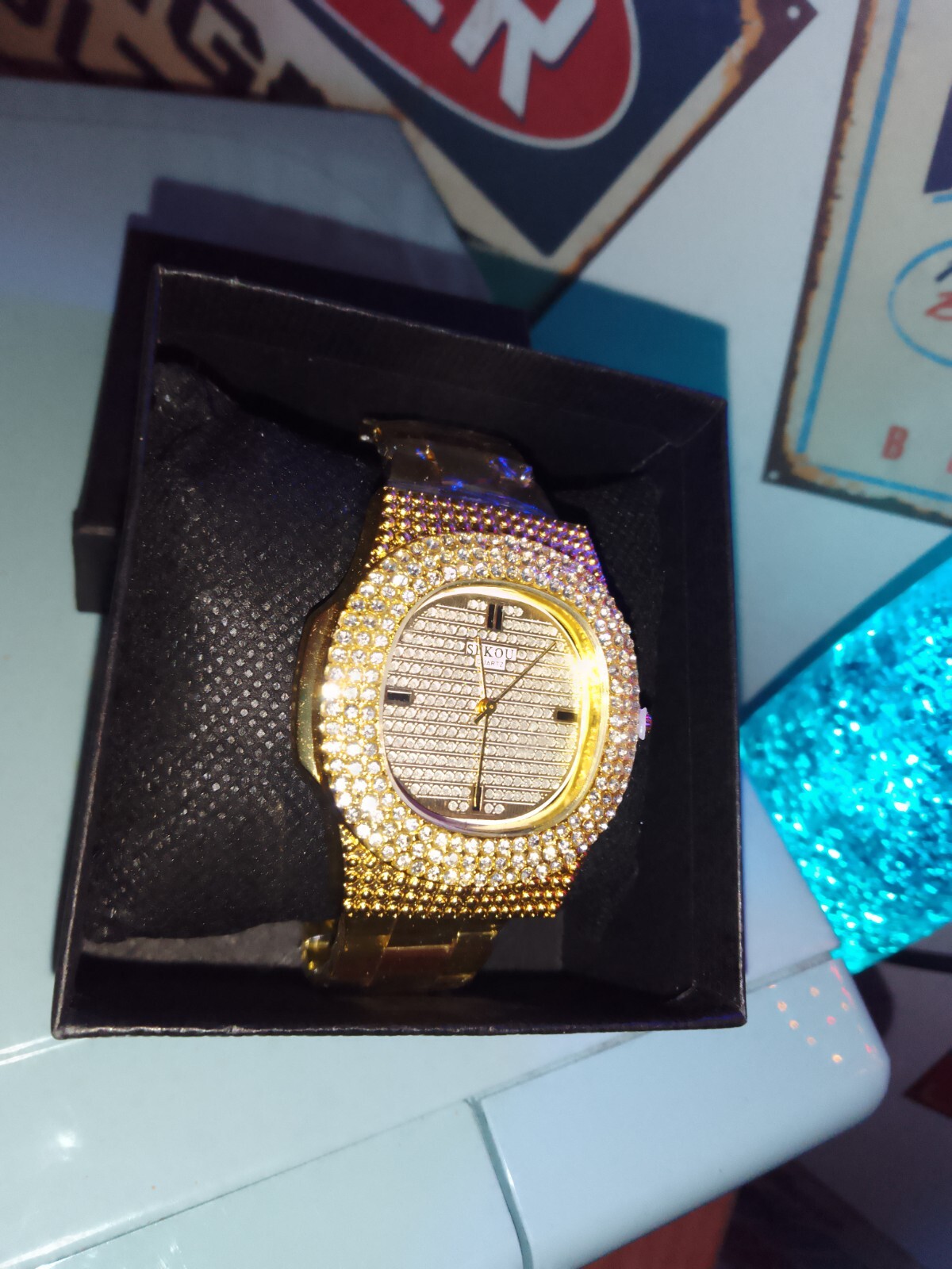 mens gold watch eBay