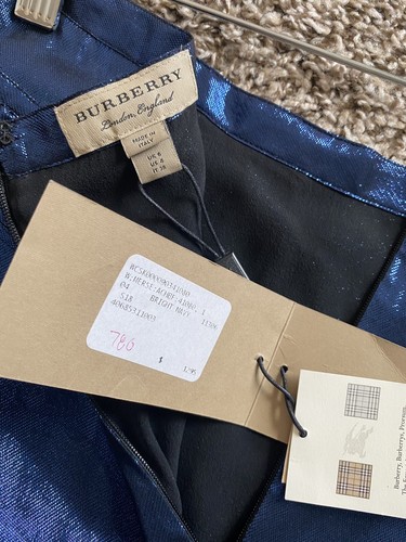 Burberry 152795 gonna donna lurex serie primavera ed estate moda taglia 4 US - Foto 3 di 5
