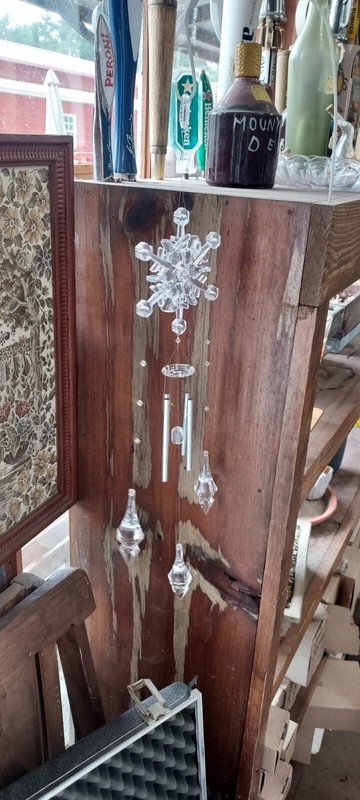 6 Wind Chime Prism like Moon Star Hanging Pendant for Sun Catcher Ornament NIB