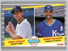 1989 Fleer Torey Lovullo Robert Palacios Rookie RC #648