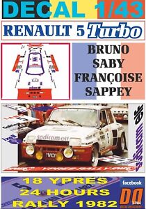 01 Decal porsche 911 sc /"kenwood/" B DNF 1982 BEGUIN ypres r