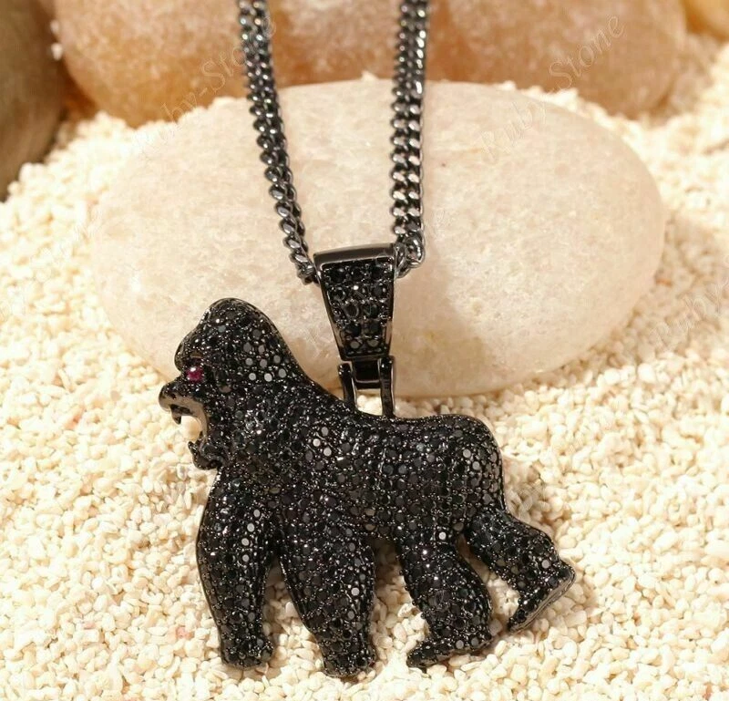Silver 2024 gorilla pendant