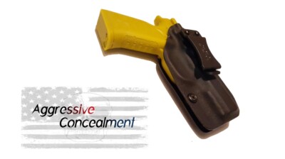Aggressive Concealment IWB Kydex Holster EAA Witness Polymer Compact 9mm w/rail