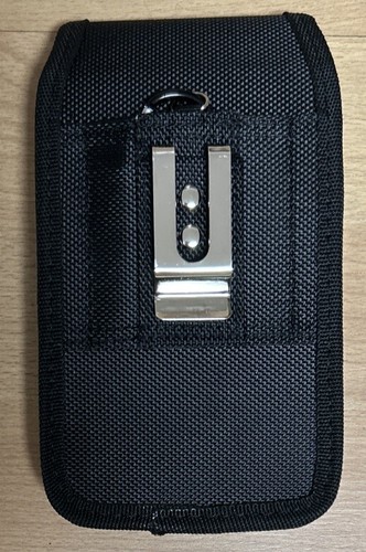 Gently Used Large Universal Cell Phone Case For Belt + Carabiner Clip - Picture 2 of 4