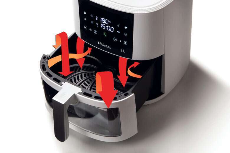 Ariete 4630 Air Fryer 9L 1500W Capacity 9L Cooking Capacity 3.5kg 8