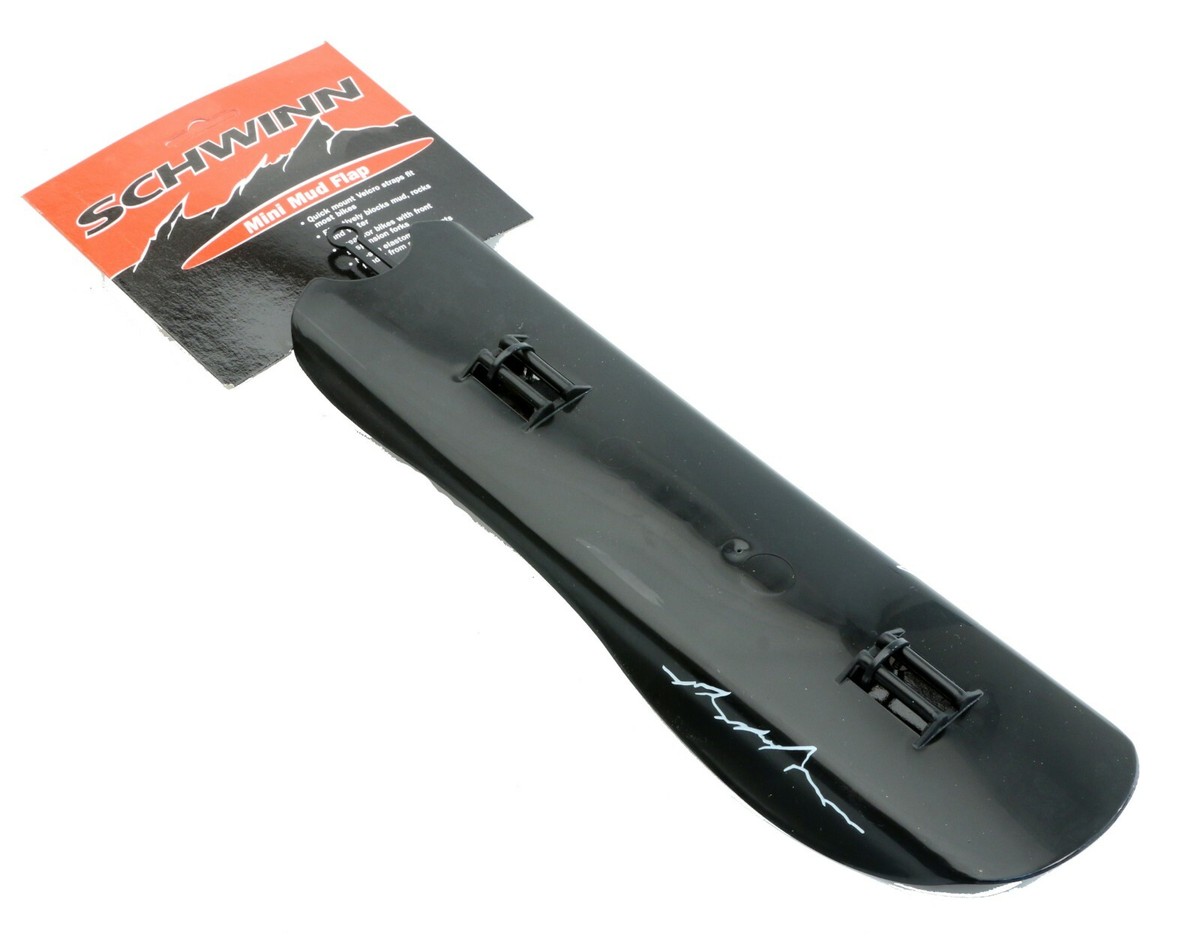 SCHWINN Mini Mud Flap MTB Mountain Bike Fender No-Slip Black NEW