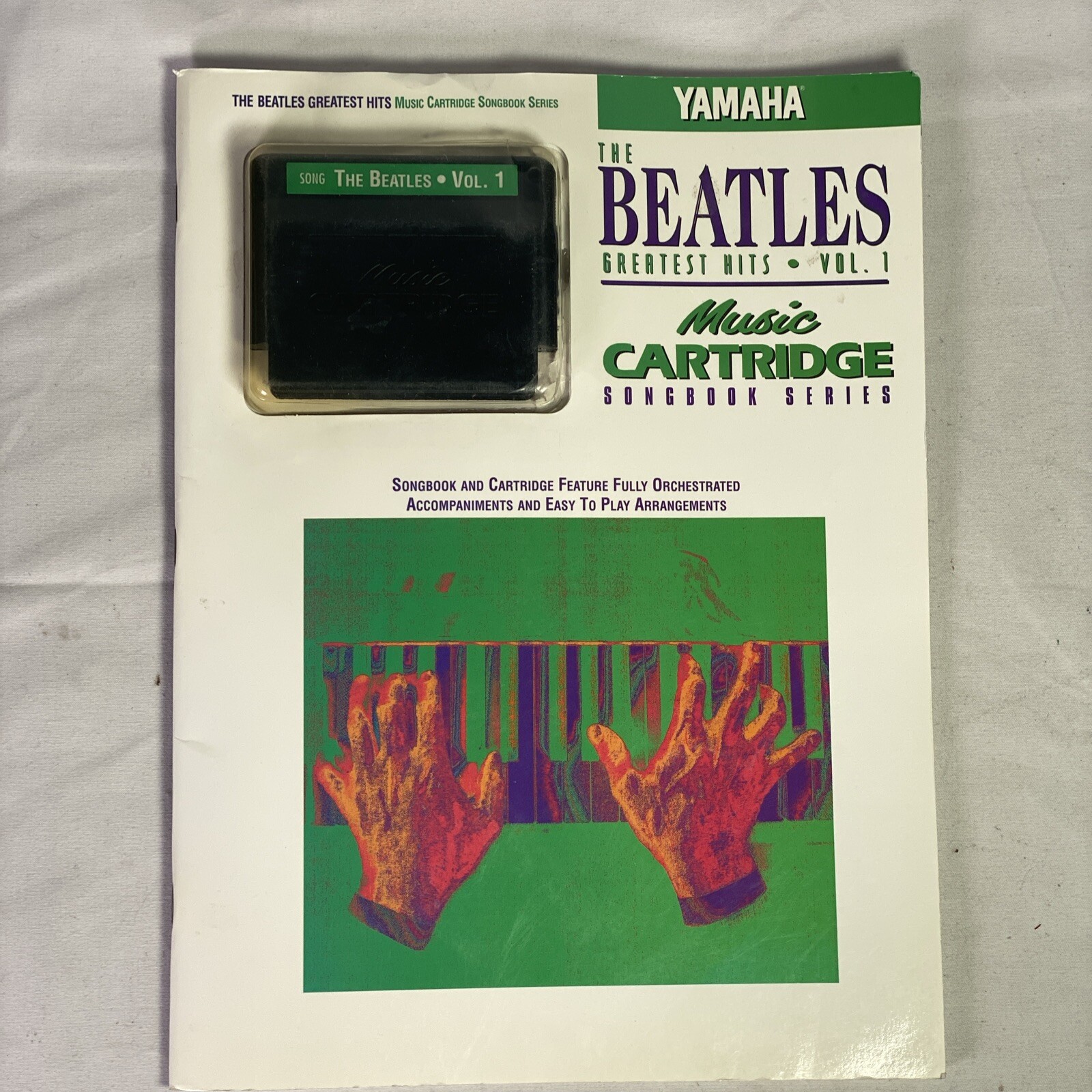 Yamaha Keyboard Beatles Great Hits  Vol 1 Music Cartridge Song Style Vintage