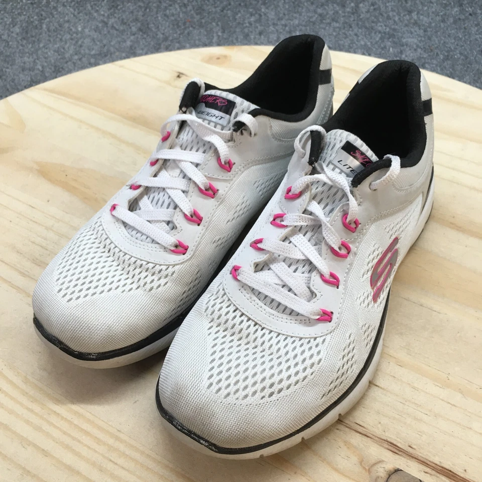 Skechers Shoes Womens 6.5 Flex Appeal 3.0 Sneakers White Lace Up Low Top 13474 - Image 3 of 4