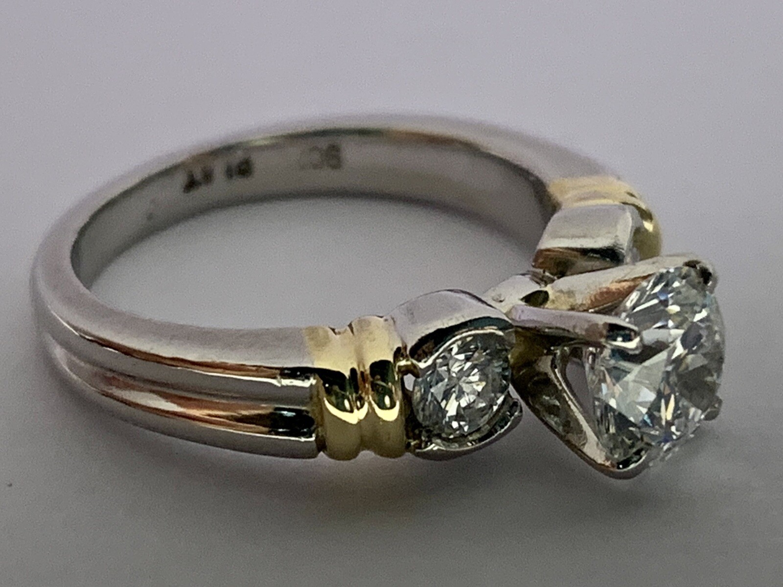 Solid Platinum Diamond Ring Solitaire E VS1  CVD … - image 3