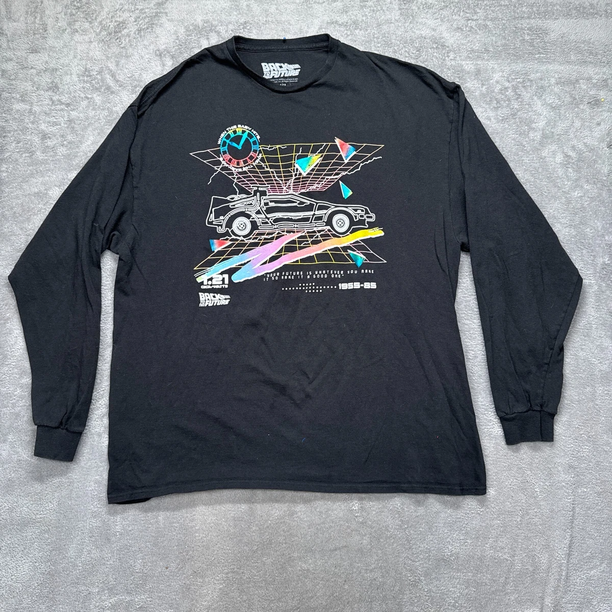 Back to the Future Long Sleeve Solid T-Shirts for Men for sale | eBay