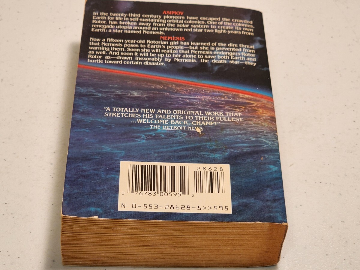 Nemesis - Mass Market Paperback By Isaac Asimov 1990 Paperback
