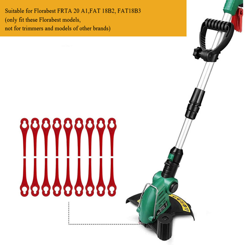 40pcs Plastic Blade Lawn Mower Electric Cordless Grass Trimmer Cutter