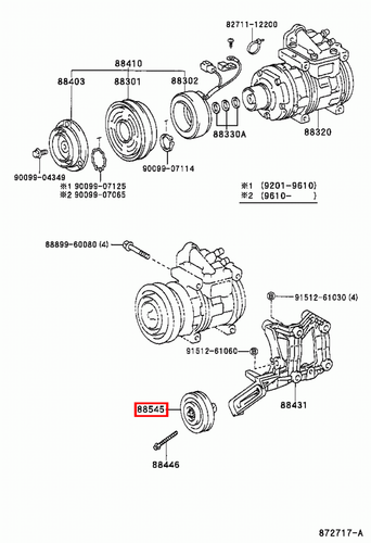 Genuine LandCruiser FZJ80 FZJ79 FZJ78 FZJ76 1FZ Air Conditioner Idler Pulley - Picture 9 of 20