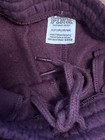 VICTORIA’S SECRET PINK OPEN LEG FLEECE TRACK LOUNGE PANTS BURGUNDY - SMALL - NEW — photo 5