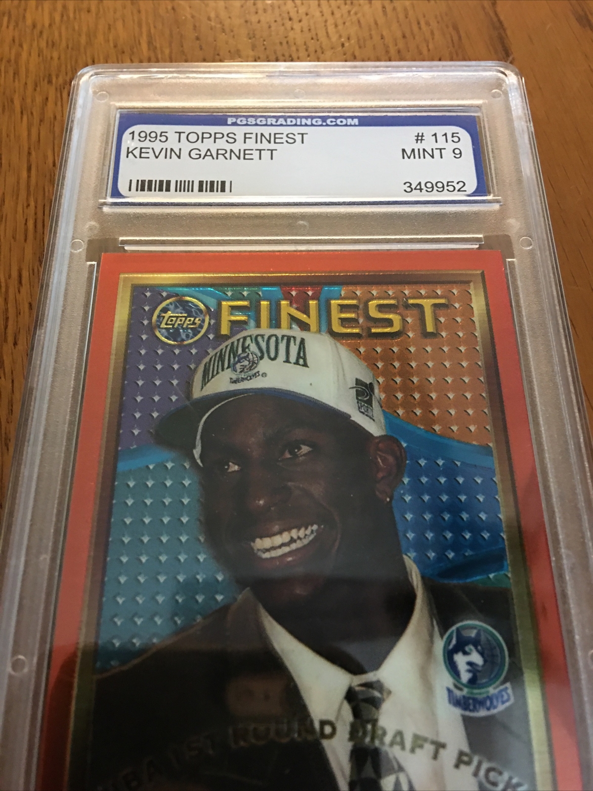 1995-96 Topps Finest Kevin Garnett Rookie Card PGS 9 HOF Celtics  Timberwolves | eBay