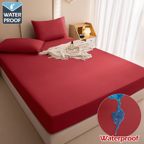 Waterproof Mattress Covers Protector Adjustable Non-slip Bed Fitted Sheet Bands - Picture 7 of 28
