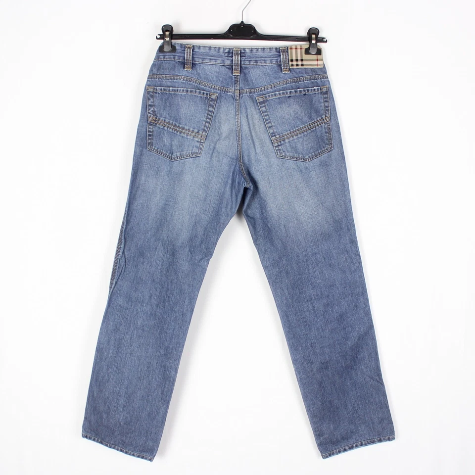 Pantalones de mezclilla BURBERRY LONDON para hombre talla 46 (W30 L30) regular cremallera recta mosca k9570 Foto 2 de 4