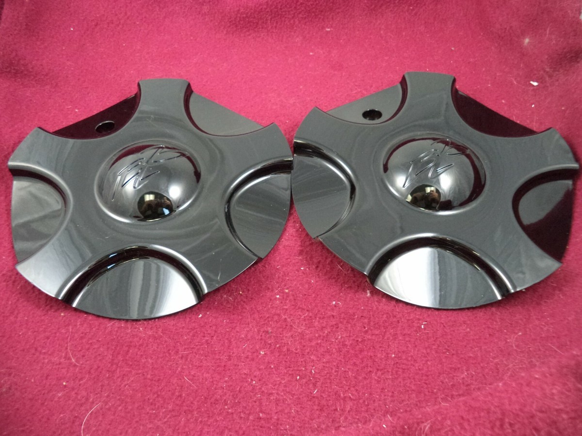 BZO Wheels Gloss Black Custom Wheel Center Caps # 551L179 (2