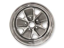 Mustang Wheel Styled Steel Chrome Correct Charcoal Center 5 Lug 15 X 7 64-70