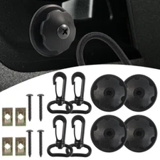 16Pc Car Interior Organizers Hooks Rear Trunk Cargo Net Hardware Kit Fastener