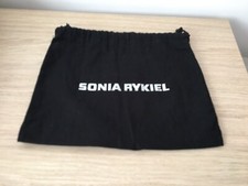 Sonia Rykel Black Velvet  jewellery Makeup Pouch Bag Size 28.5cm x 22.5cm medium