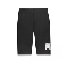 Puma Big Boys Side Logo Summer Break Shorts Black Size XL 2546