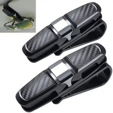 2 Pack Glasses Holders for Car Sun Visor