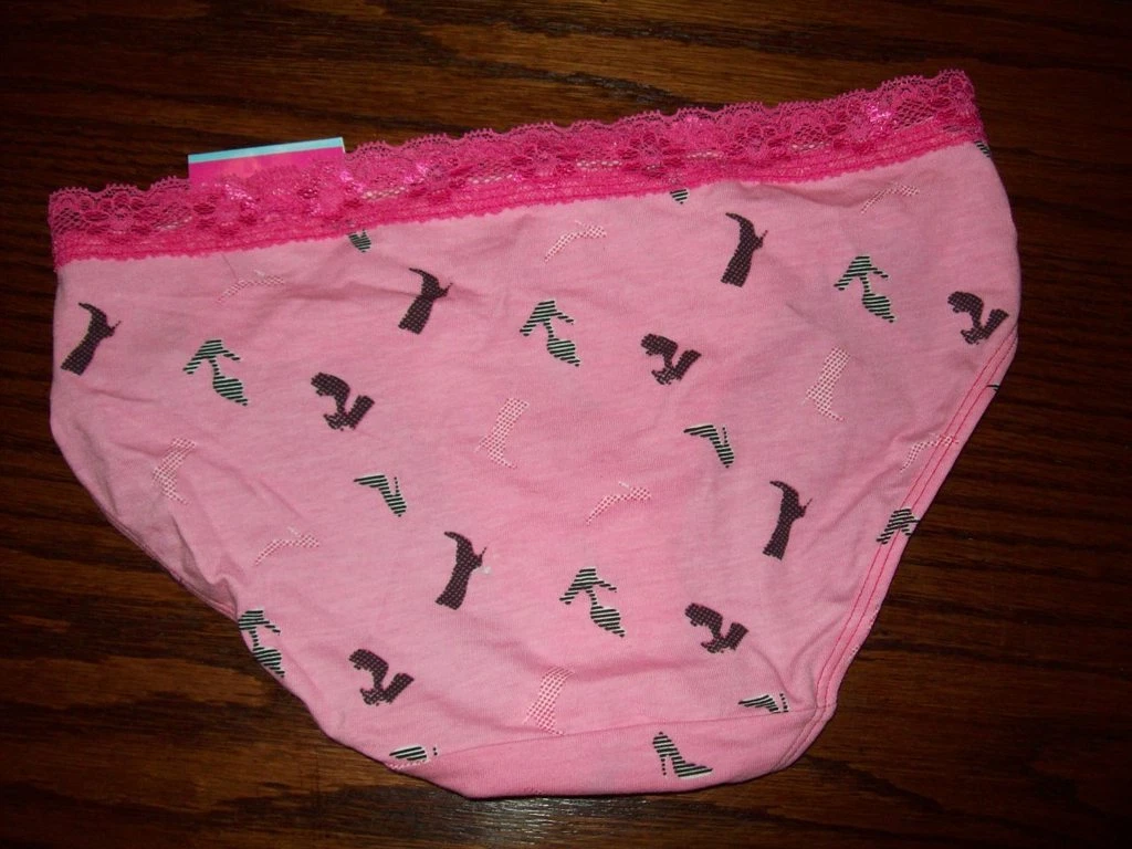 NWT BARELY THERE COTTON BIKINI PANTIES SHOE SALE 21B2 PINK S 5