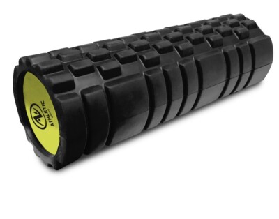 Athletic Works 18 in. x 5.5 in. Hollow Core Foam Roller, Firm Deep Tissue Massag