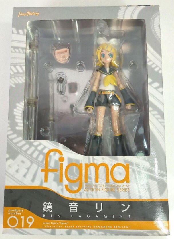 figma Vocaloid Kagamine Rin Figure #019 Max Factory From Japan Import Used