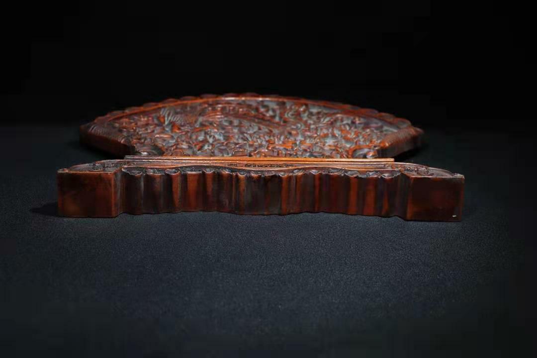 ♥中国　壁画　人物　額　①　ケース付き　骨董　古玩 OLD RARE CHINESE FAMILLE ROSE BOX WITH LIU YUCEN MARKED