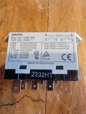 OMRON G7L-2A-TUB-CB COIL 24VDC 25A 21Y6HT POWER RELAY DPST-NO CHASSIS 2 FORM A