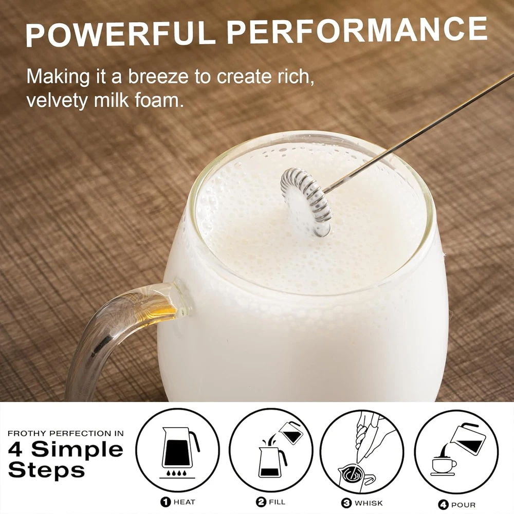 Milk Frother 2 Pack, Handheld Foam Maker,Mini Drink Mixer and Coffee Blender Fro Milk Frother 2 Pack, Handheld Foam Maker,Mini Drink Mixer and Coffee Blender Fro